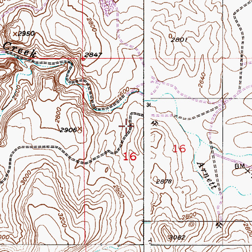 Topographic Map of Thompson Spring, AZ