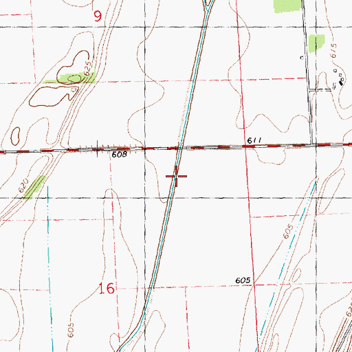 Topographic Map of Big Slough Ditch, IL