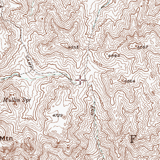 Topographic Map of Tortilla Pass, AZ