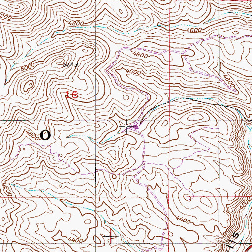 Topographic Map of Trail Tank, AZ