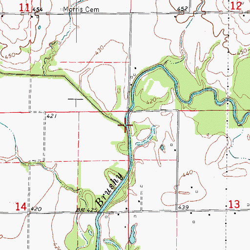 Topographic Map of Birch Creek, IL