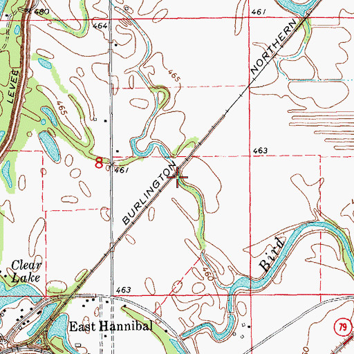 Topographic Map of Bird Slough, IL