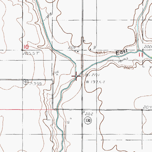 Topographic Map of Black Slough, IL