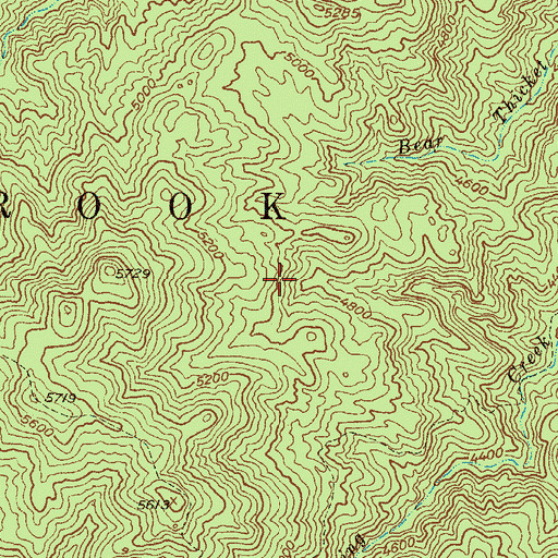 Topographic Map of Walnut Spring, AZ
