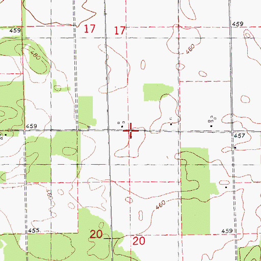 Topographic Map of Blackjack School (historical), IL