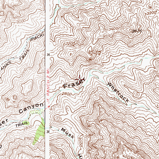 Topographic Map of Whetstone Spring, AZ