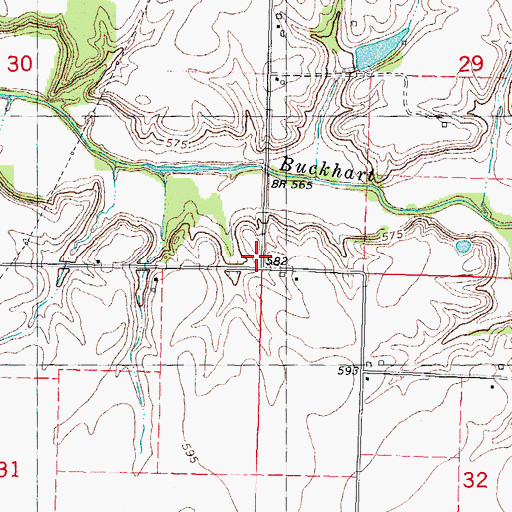 Topographic Map of Blake School (historical), IL
