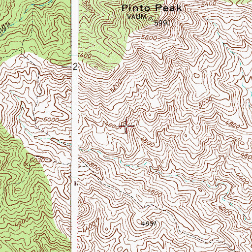 Topographic Map of Willow Spring Number Two, AZ