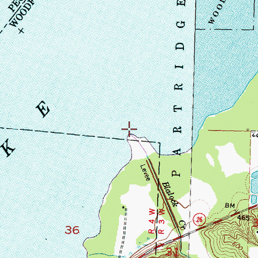 Topographic Map of Blalock Creek, IL