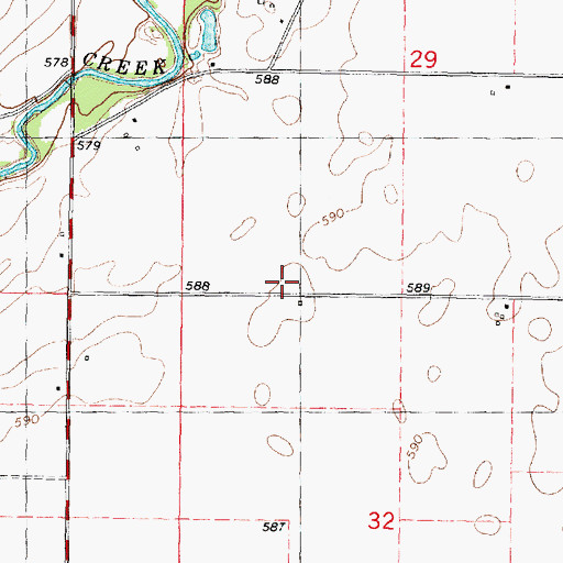 Topographic Map of Bloomingdale School (historical), IL