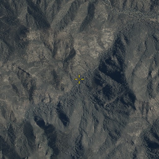 Aerial/Satellite Image of Yellow Jacket Spring, AZ