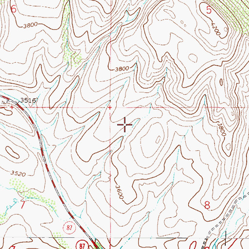 Topographic Map of Arrowhead Mountain, AZ