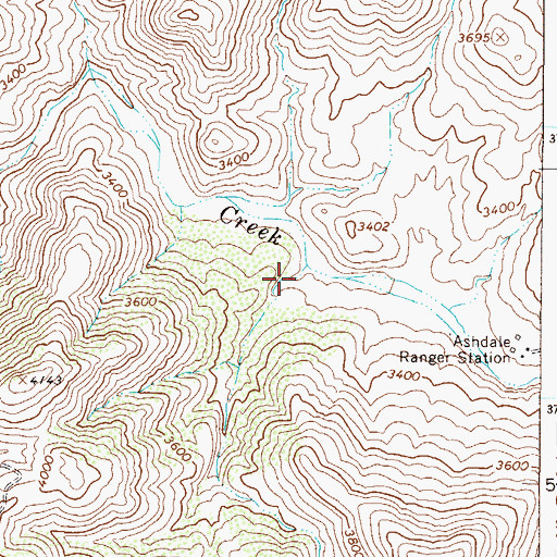 Topographic Map of Quien Sabe Creek, AZ