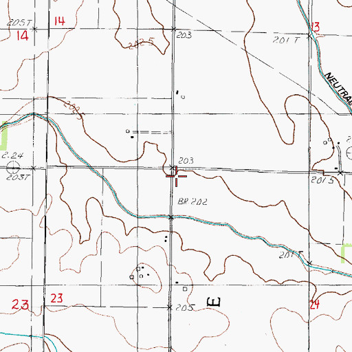 Topographic Map of Bolinger School (historical), IL