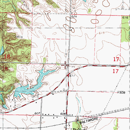 Topographic Map of Bolivia School (historical), IL