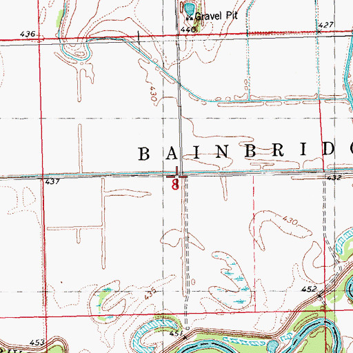 Topographic Map of Bond School (historical), IL