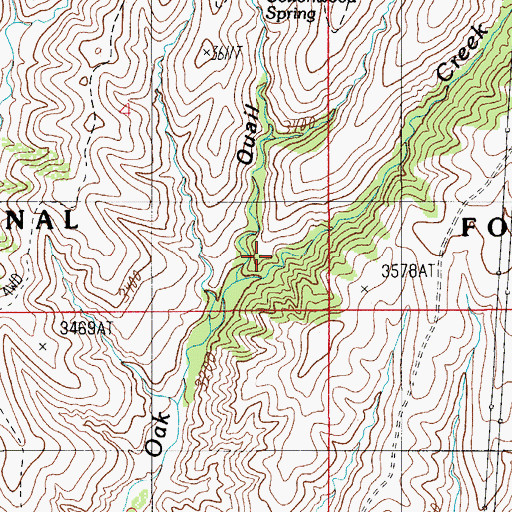 Topographic Map of Gila County, AZ