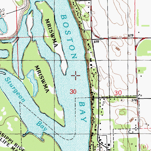 Topographic Map of Boston Bay, IL
