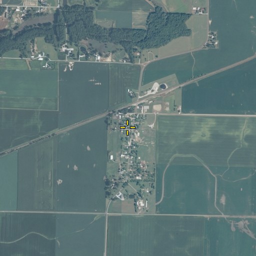 Aerial/Satellite Image of Bourbon, IL