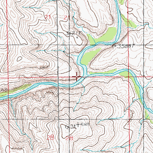 Topographic Map of Frisco Canyon, AZ
