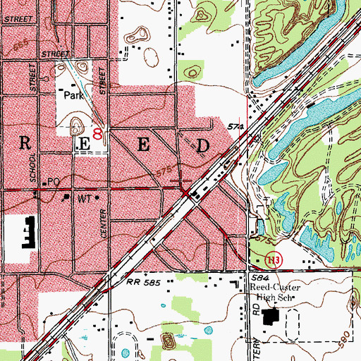 Topographic Map of Braidwood, IL