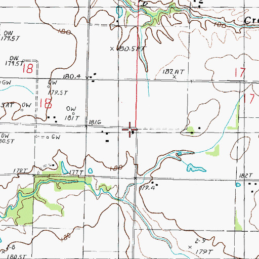 Topographic Map of Brasel School (historical), IL