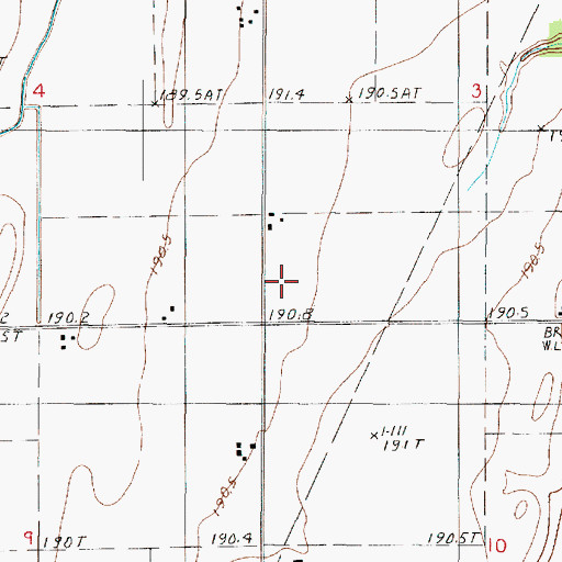 Topographic Map of Brault School (historical), IL