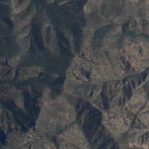 Aerial/Satellite Image of Santa Rosa Mountain, AZ