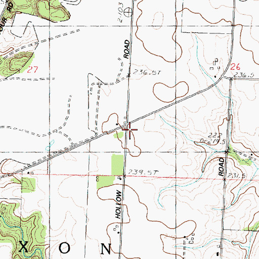 Topographic Map of Briton School (historical), IL