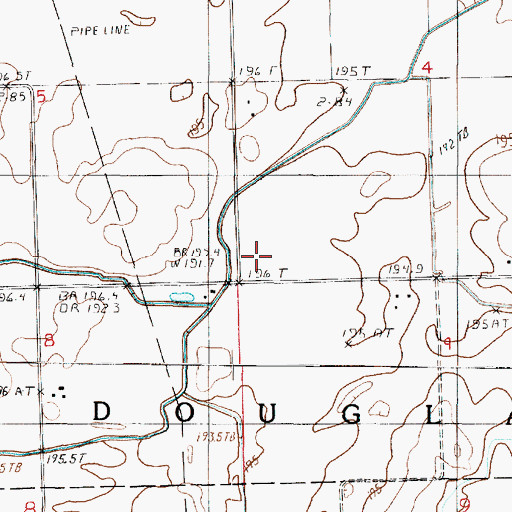 Topographic Map of Brooke School (historical), IL