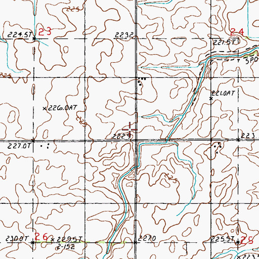 Topographic Map of Brown Hill School (historical), IL