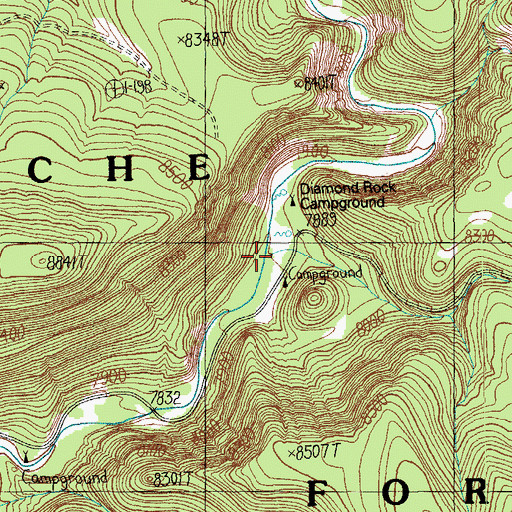Topographic Map of North Fork East Fork Black River, AZ