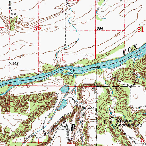 Topographic Map of Brumbach Creek, IL