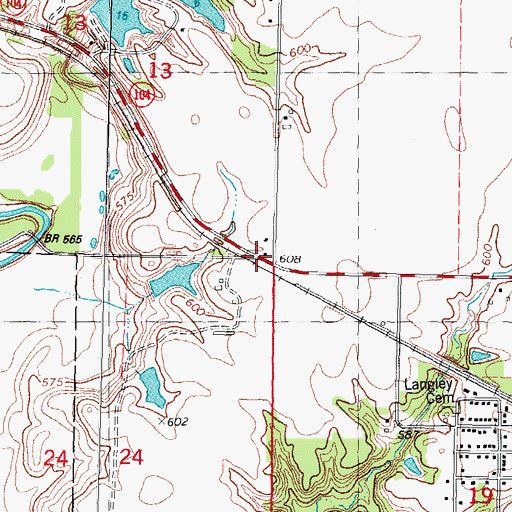Topographic Map of Brush College (historical), IL