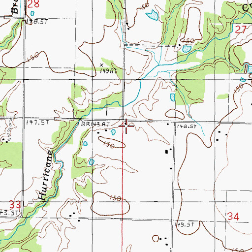 Topographic Map of Brush College School (historical), IL