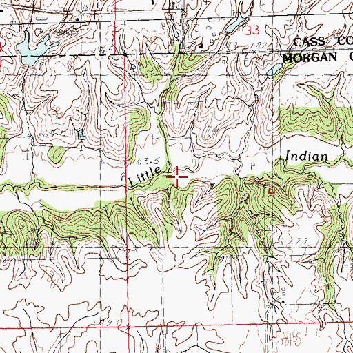 Topographic Map of Brush College School (historical), IL