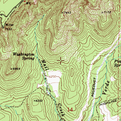 Topographic Map of The Tunnel, AZ