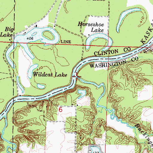 Topographic Map of Buckingham Branch, IL