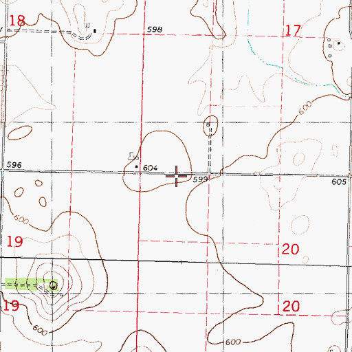 Topographic Map of Buckles School (historical), IL