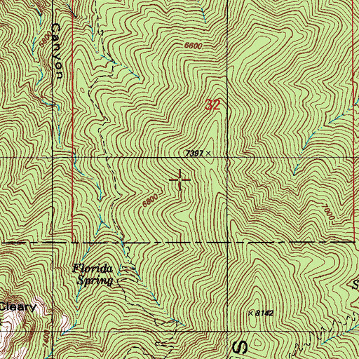 Topographic Map of Ojero Mine (historical), AZ