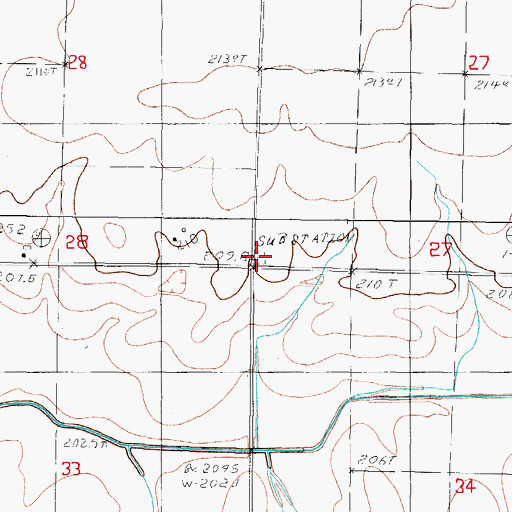 Topographic Map of Bunker Hill School (historical), IL