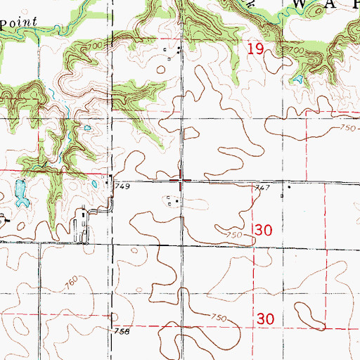 Topographic Map of Burr Oak School (historical), IL