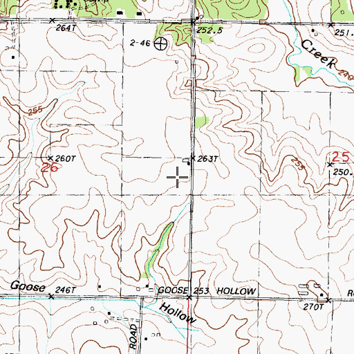 Topographic Map of Burr Oak School (historical), IL