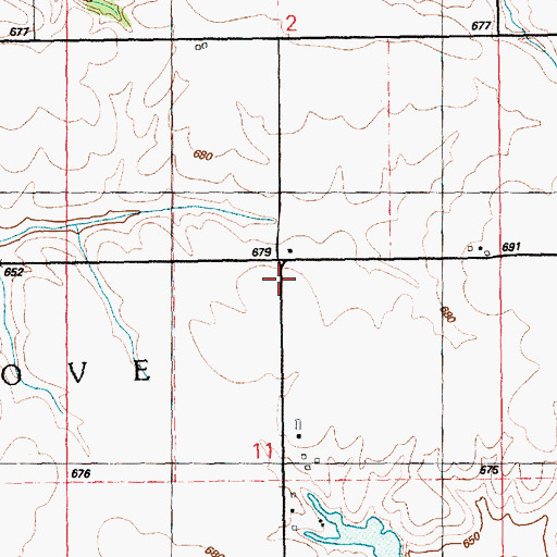 Topographic Map of Calhoun School (historical), IL
