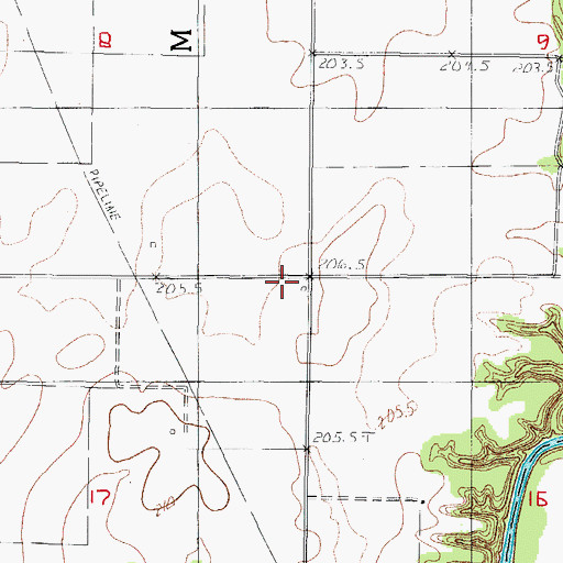 Topographic Map of California School (historical), IL