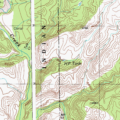 Topographic Map of Horse Pasture Tank, AZ