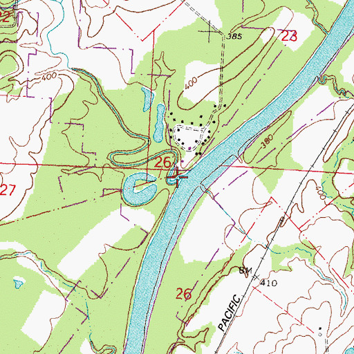Topographic Map of Camp Creek, IL