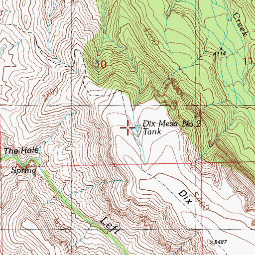 Topographic Map of Hickey Spring, AZ