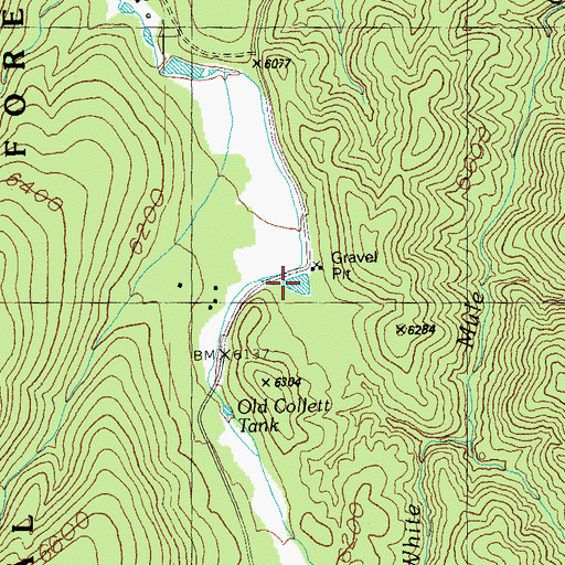 Topographic Map of Old Collett Tank, AZ