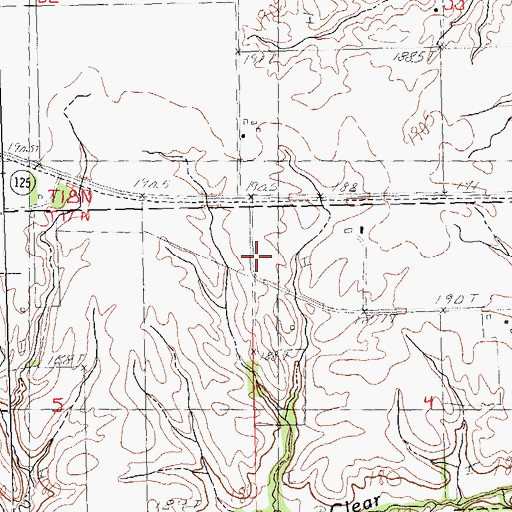 Topographic Map of Campbell School (historical), IL